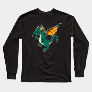 Dragon Art Motif Dragon Lover Long Sleeve T-Shirt